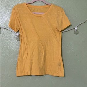 Yellow short sleeve shirt